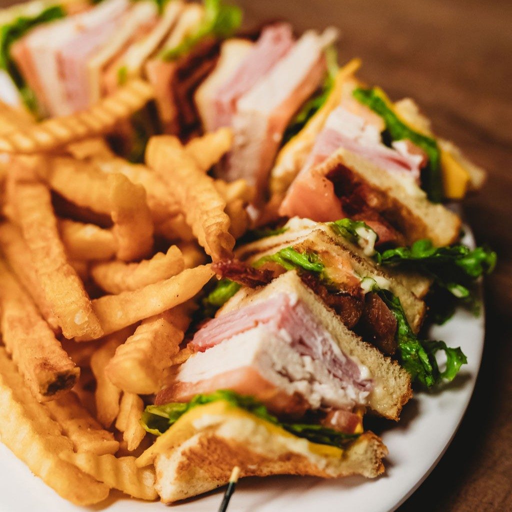 The Mason Jar Club Sandwich.