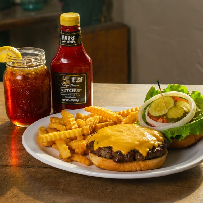 Indulge in Our Cheeseburger